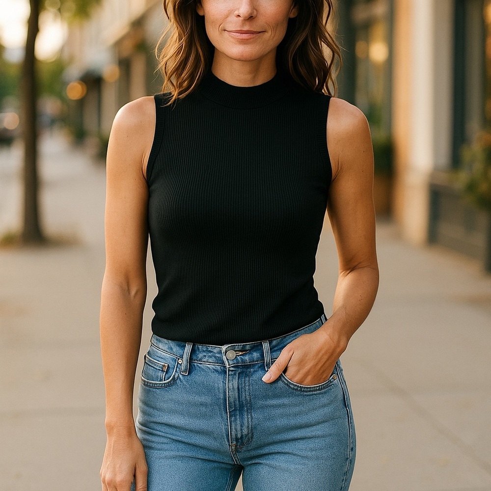 Ophelia & Co. Elegant Black Sleeveless Top